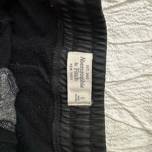 Abercrombie and Fitch black cotton jogger pants